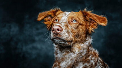 Medium Sized Dog created with Generative AI Technology, ai, generative