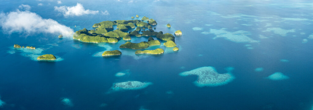 Ngerukewid also known as Seventy Islands, Palau, Koror, Micronesia