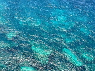 Ocean blue azure water beautiful aqua background.