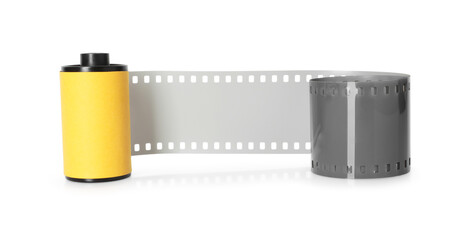 Obraz premium Roll of photographic film isolated on white
