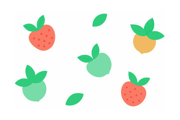 seamless pattern with strawberries