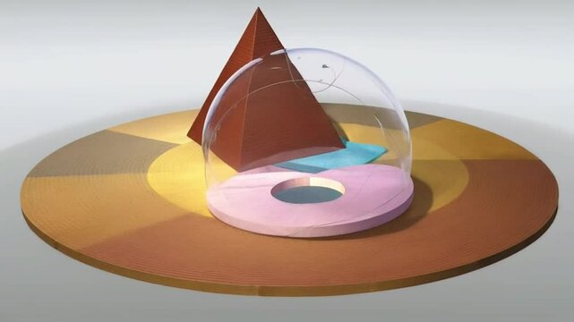 Isolated compact disc reflecting digital data storage on a white background 4k Animation video