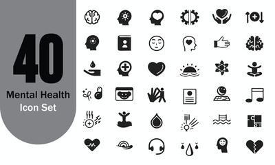 Mental Health Icon Set 