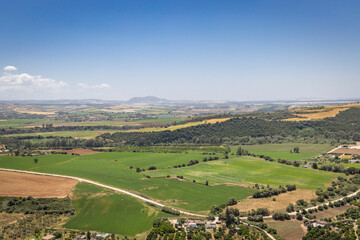 Obraz premium Arcos de la Frontera, Seville Province, Andalusia, Spain. Rural landscape in the Spanish province.