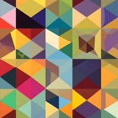 Obraz premium Colorful geometric pattern with triangles creates an abstract design