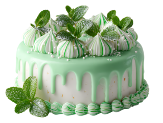 Gorgeous Peppermint Cake with Holiday Style Frosting