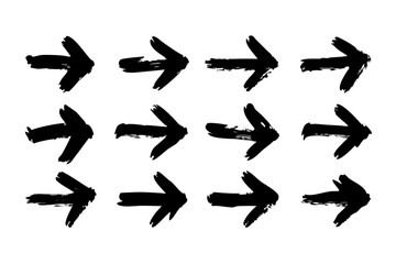 Abstract white strokes on black background design element