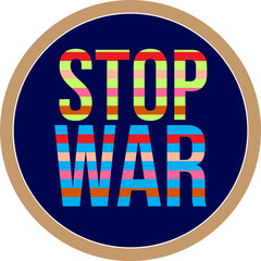 Stop war a unique T shirt design .
