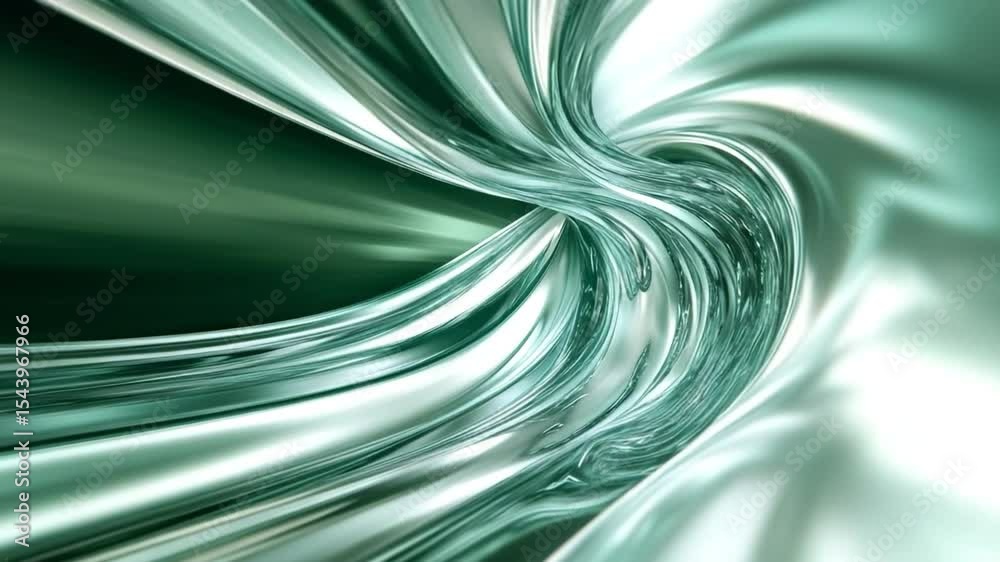 Aufkleber abstract fluid dynamics: an eye-catching abstract swirl of flowing liquid, rendered in shades of ser