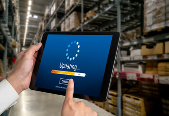Software update on computer for modish version of device software upgrade
