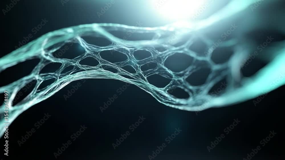 Poster Cellular Microstructure: A visually stunning and intricate representation of cellular structure, highlighting the complex beauty of biological processes and structures.
