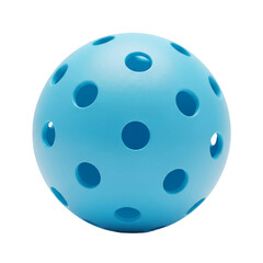 Vibrant Blue Pickleball - A Close-Up on Sports Equipment Design
