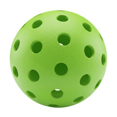 Vibrant Green Pickleball - A Close-Up on Sports Equipment Design