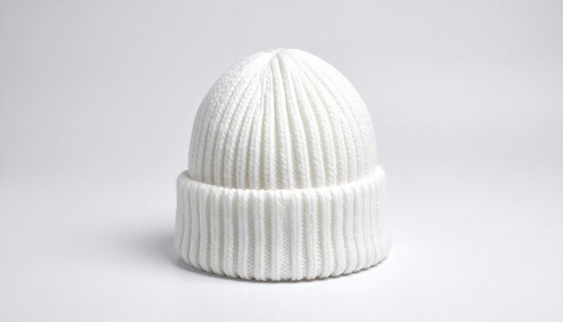 white whool cap