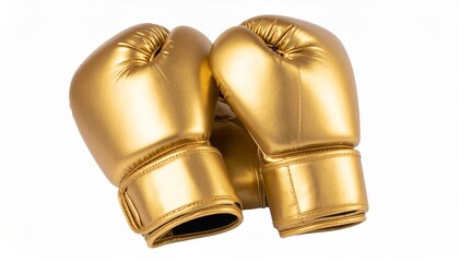 golden binoculars isolated on white