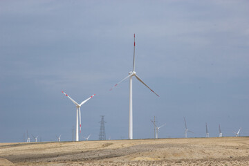 wind turbine in the wind