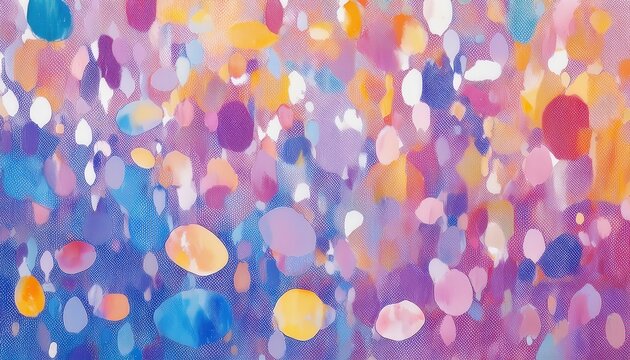 vibrant abstract watercolor with pastel purple, orange, and blue petals in motion perfect for web design, print, textile pattern, or digital branding accent