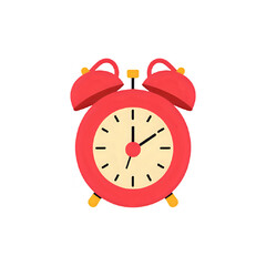 Red Alarm Clock: Time Management & Productivity Icon