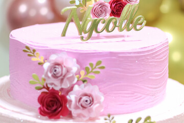 Festa de 15 anos cor de rosa