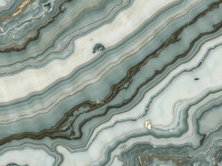 A captivating green and grey agate marble texture featuring natural wavy patterns and subtle white and brown veins, creating an abstract and organic stone surface.