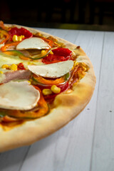pizza on a plate