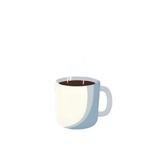 Warm Coffee Mug: Perfect Morning Beverage Illustration