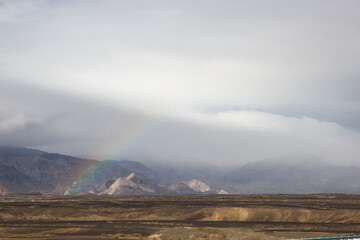 clouds over the mountains