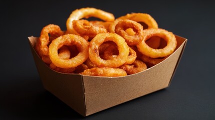 Crispy Curly Fries in a Cardboard Box