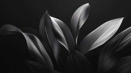 Monochromatic Leaves: A Study in Light and Shadow