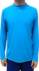 Teal long-sleeve shirt