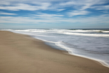 USA, California, Central Coast, Lompoc. Surf Beach abstract