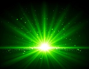 緑の光のエフェクト背景