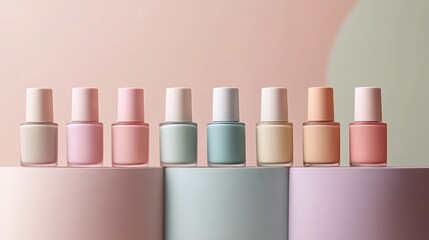 Pastel Nail Polish Collection: Eight Shades of Tranquility