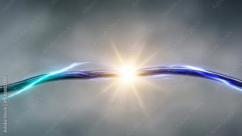 Poster electric spark: a dynamic display of electrical energy, featuring a vivid spark of light amidst the 