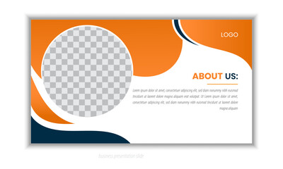 Professional business PowerPoint presentation slides template design. Infographic elements template set for web, print, annual report use for modern company profile