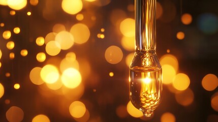 Golden Hour Elixir: A Captivating Drop of Light
