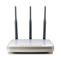 High-Speed Wi-Fi Router with Three Antennas Isolated PNG 
