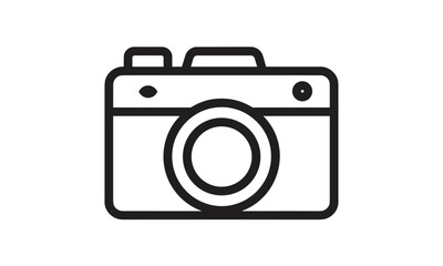 Camera icon, photo symbol, isolated app icon, website icon, camera lens, photography gear, photo equipment, camera viewfinder, vector illustration, PNG.