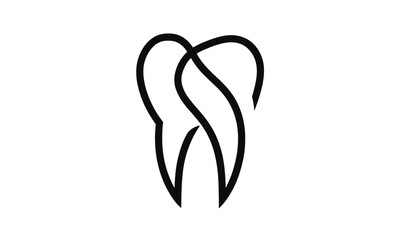 Tooth emblem logo design, vector illustration, dentist office branding, dental care symbol, clean smile icon, medical identity concept, isolated dental clinic badge, white.