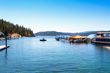 Coeur d'Alene boat launch, Idaho, USA