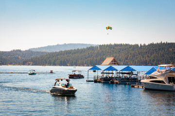 View of Coeur d'Alene, Idaho, USA
