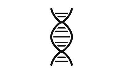 Chromosome, dna helix, molecule symbol, genetic structure, vector illustration, human genome, biology symbol, double helix, dna icon, biotechnology strand, microscopic science, cell icon.