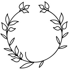 Fototapeta premium laurel wreath vector illustration