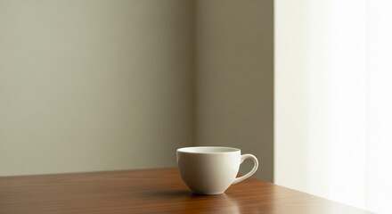 cup of coffee on the table