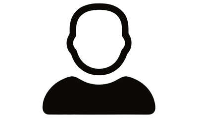 Profile, avatar, user icon, silhouette of person, people icon, user interface icon, vector illustration, app avatar, website profile, cutout, social profile, human character.