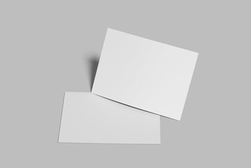 Postcard blank mockup