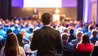 Business Conference Audience Speaker.