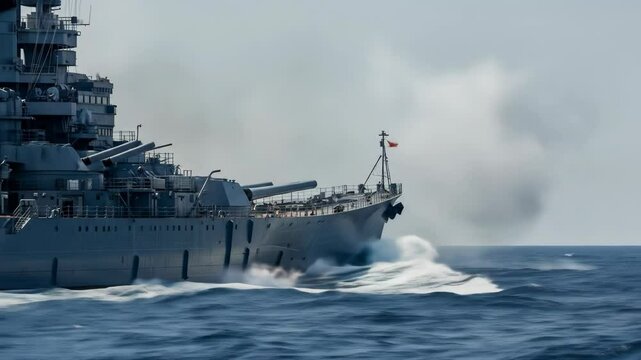 Warship missile launch at sea power demonstration defense system