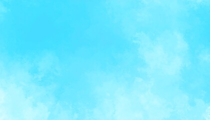 Obraz premium Light Blue Sky with Fluffy Clouds.