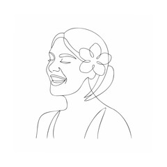 vector illustration of a woman